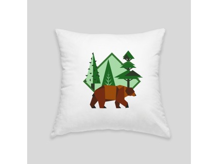 Brown bear cushion